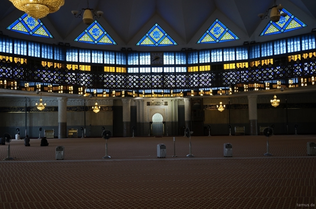 Inside View of the National Mosque of Malaysia