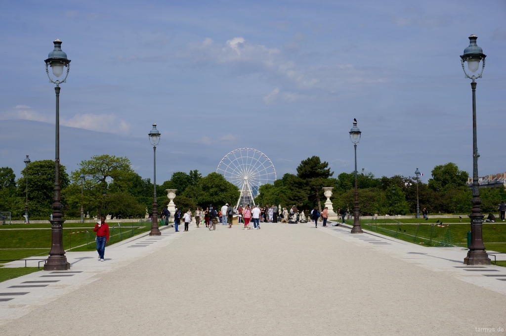 The Tuileries Garden near Louvre Museum