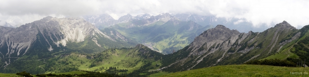 View from Schönberg towards Malbun