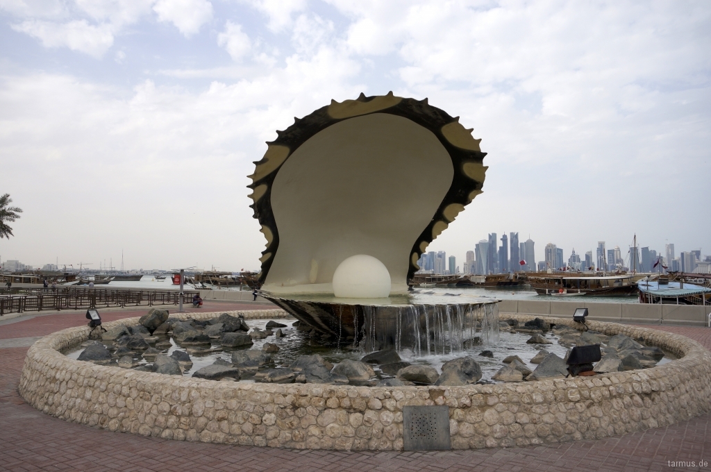 The Pearl Monument in Doha, Qatar